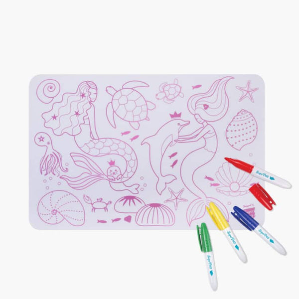 NEW Coloriage éducatif: miniPlaymat 2en1 - SIRENE