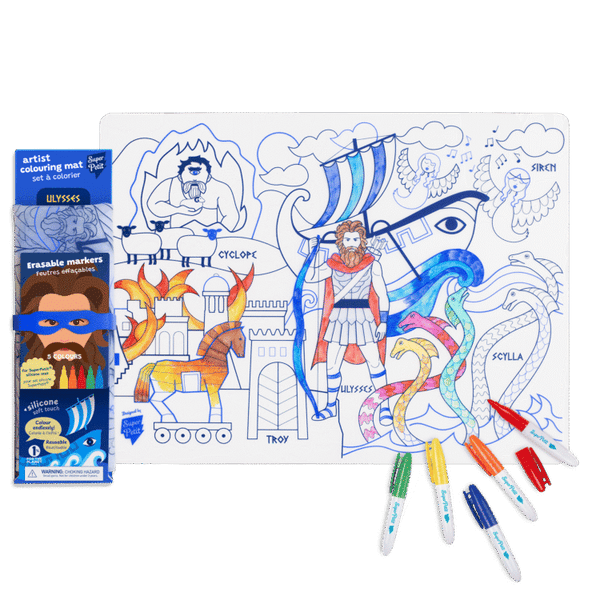 Coloriage éducatif-Set en silicone PARIS 5 feutres inclus