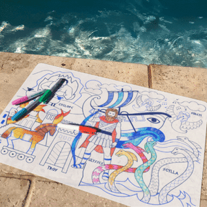 Coloriage éducatif-Set en silicone PARIS 5 feutres inclus