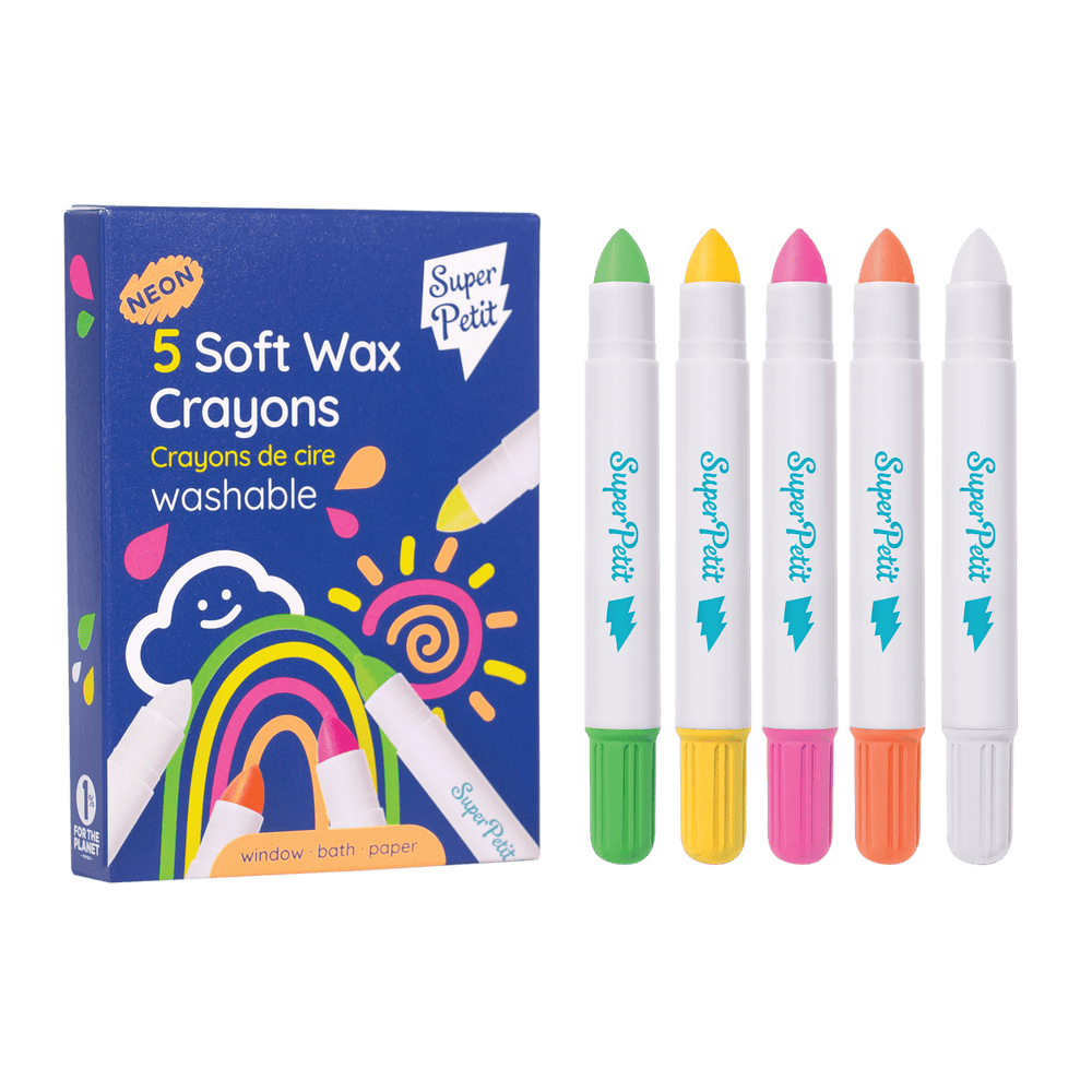 5 Soft Wax crayons