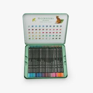 50 crayons de couleur Moulin Roty