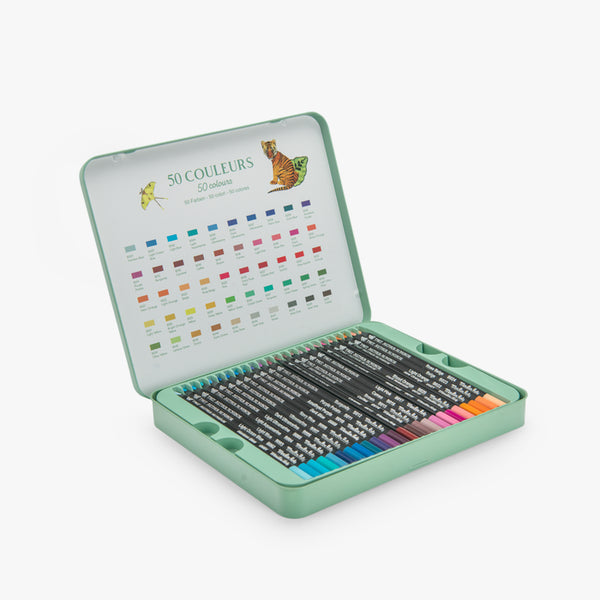 50 crayons de couleur Moulin Roty