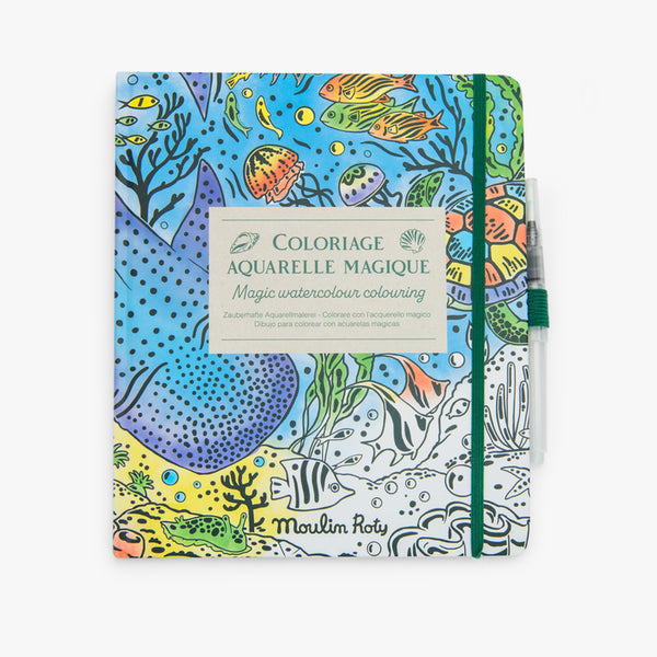 Cahier coloriage aquarelle magique