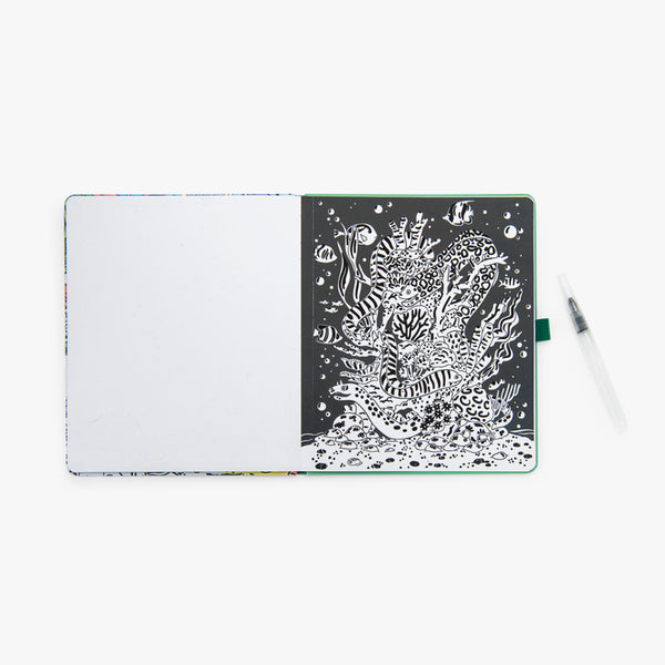 Cahier coloriage aquarelle magique