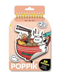 Carnet de 50 stickers Japon à colorier