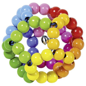 Hochet balle arc-en-ciel flexible Goki