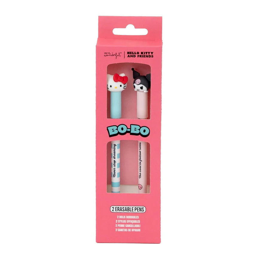 Set de 2 stylos effaçables Bo-Bo Hello Kitty – Hello Kitty et Kuromi