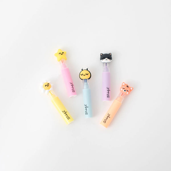 Lot de 5 surligneurs pastel
