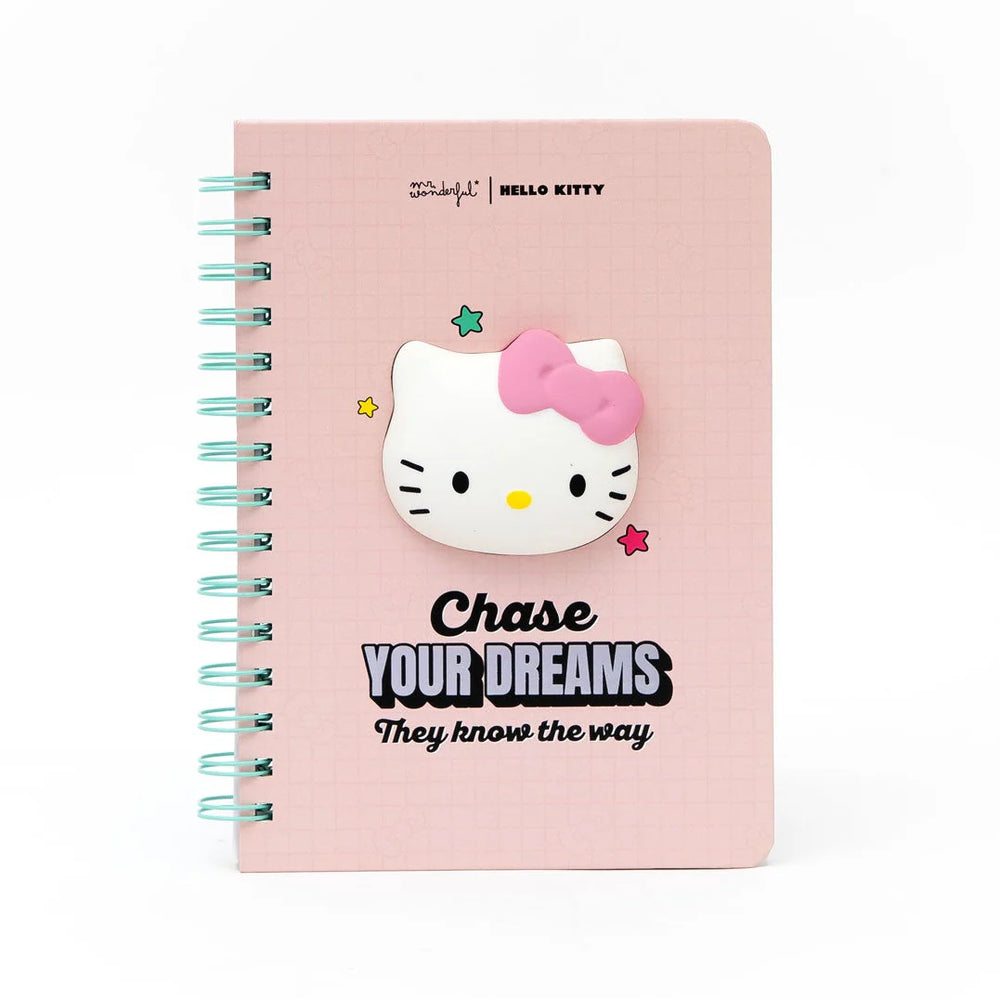 Cahier A5 avec squishy Hello Kitty – Chase your dreams, they know the way