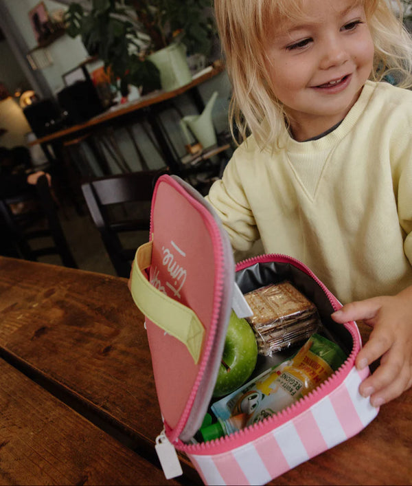 Snack Bag Pink Stripes Hello Hossy