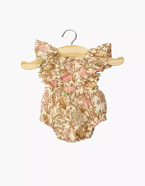 Barboteuse Lou en gaze de coton Indienne rose MINIKANE
