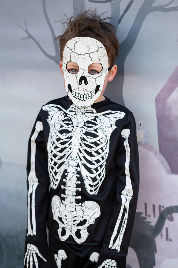 Costume squelette phosphorescent avec pantalon et masque