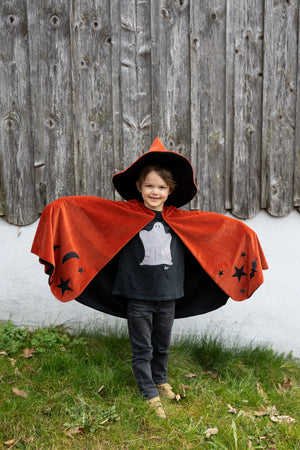 Cape de magicien avec chapeau  d'automne