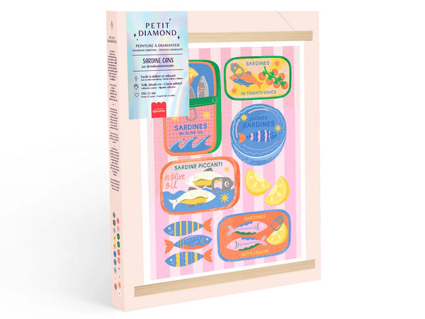 Petit Diamond - Diamond painting sardine cans