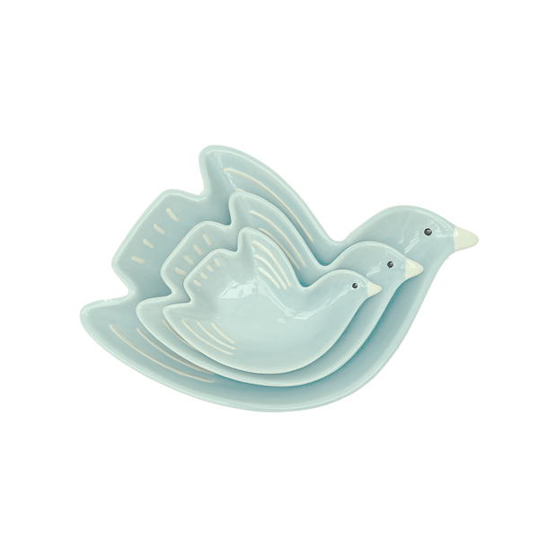 Coupelle Cui Cui oiseau bleu givré