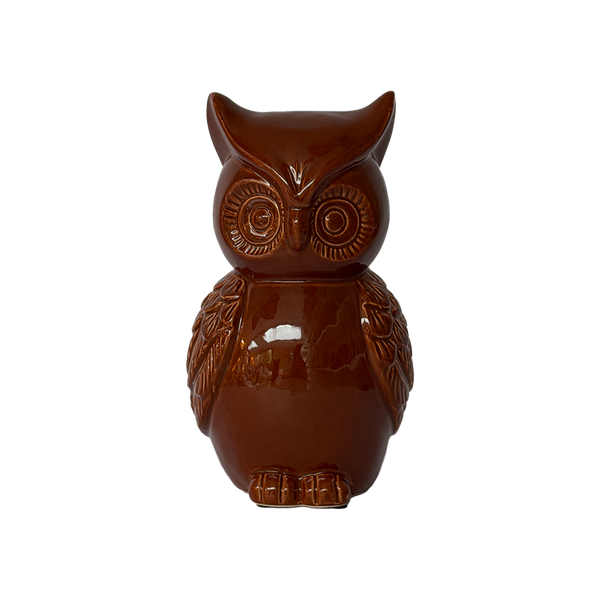 Hibou en céramique Terracotta