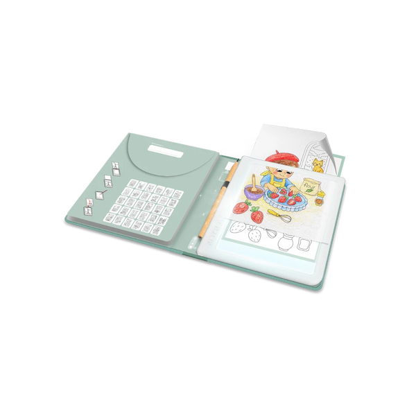 Kidydraw pad - Tablette à dessin lumineuse Food around the world