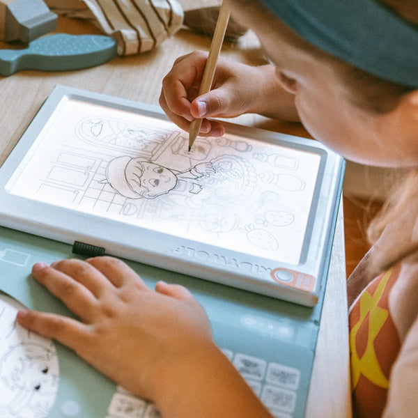 Kidydraw pad - Tablette à dessin lumineuse Food around the world