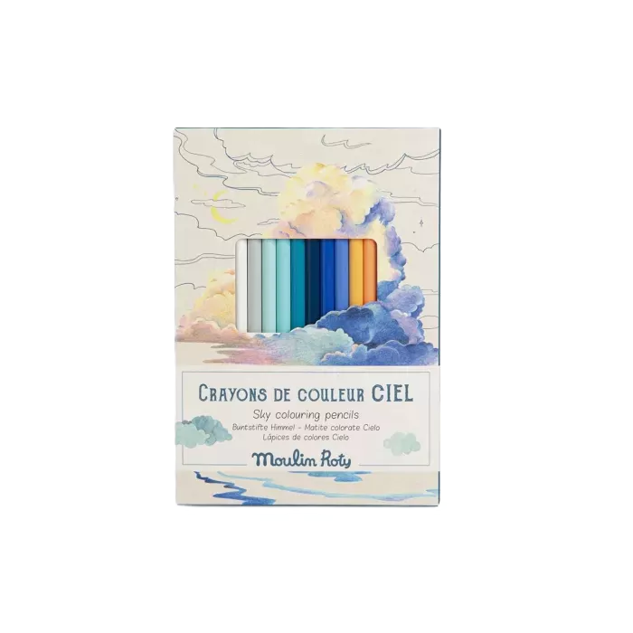 12 crayons de couleurs et carte explorateur