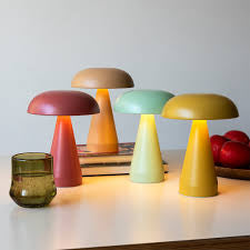 Lampe champignon menthe