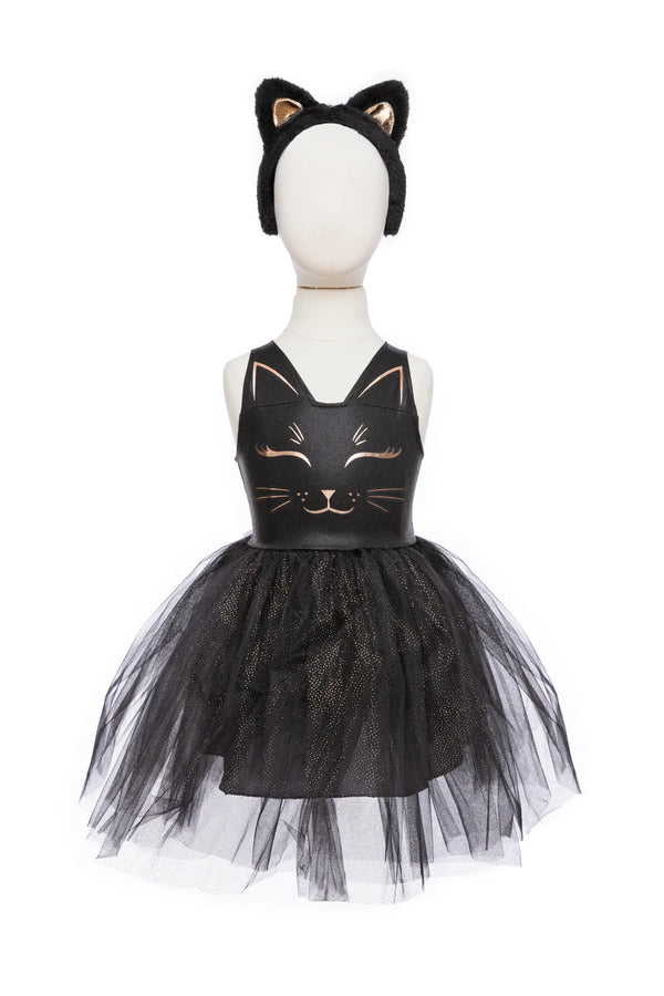 Robe de chat noir avec serre-tête