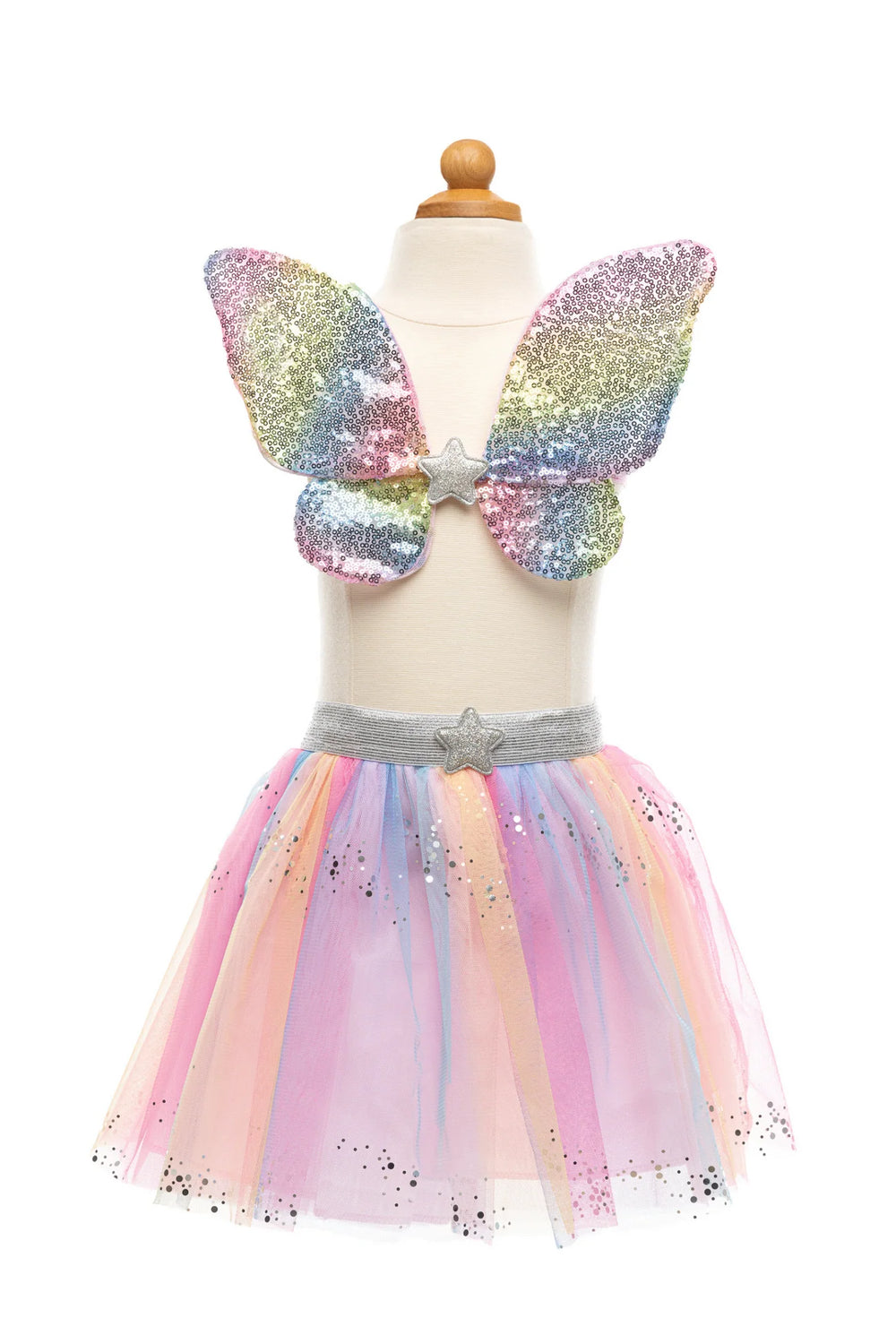 Set papillon sequins arc-en-ciel