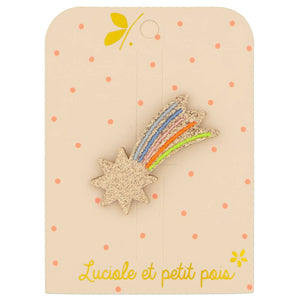 Barrette étoile filante - Multicolore jaune