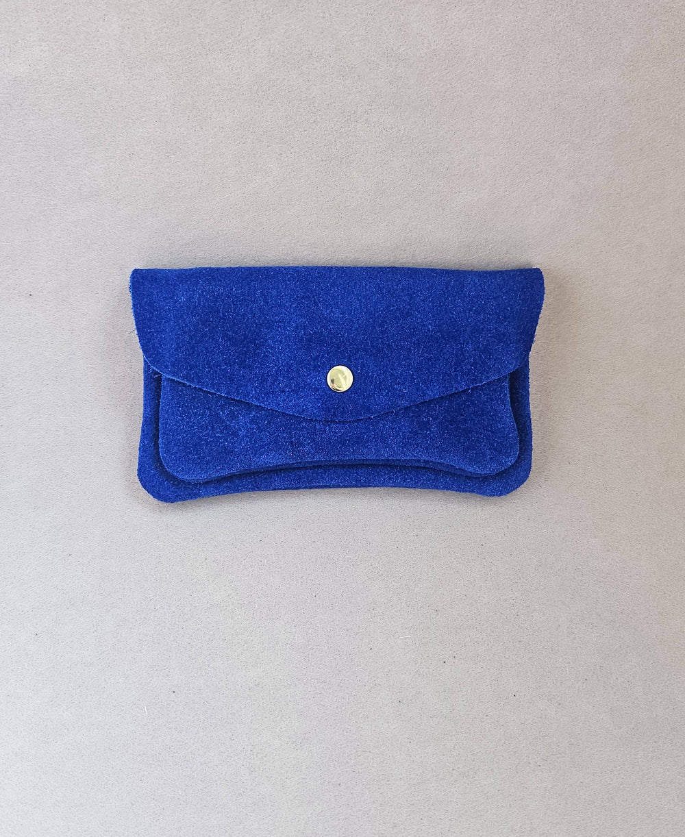 Pochette cuir effet daim - kangourou: Roi