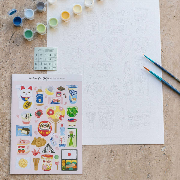 Kit peinture au numéro - Week-end à Tokyo