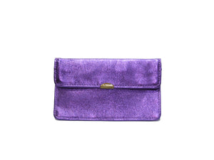 Porte monnaie cuir tout en un compact: Acier