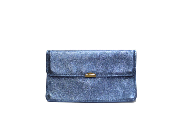 Porte monnaie cuir tout en un compact: Acier