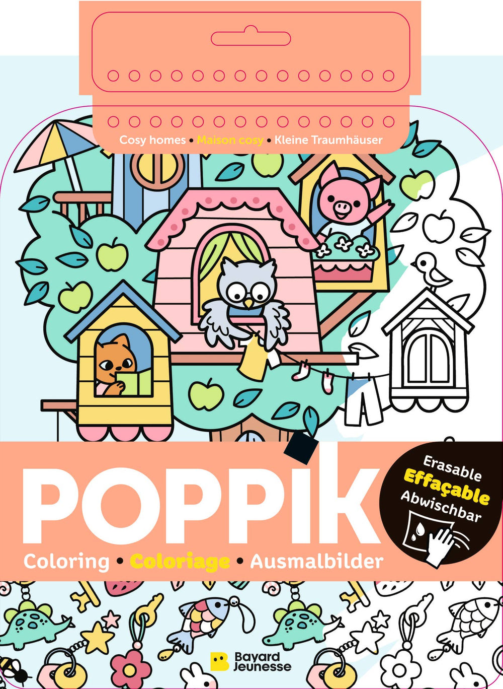COLORIAGE EFFACABLE COSY HOME Poppik