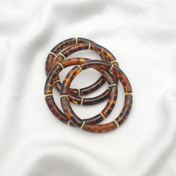 Bracelet SCARLETT: Orange / S/M = 19cm = diamètre 6 cm