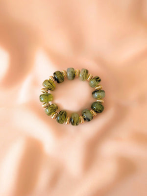 Bracelet GIGI: Beige / Fermoir