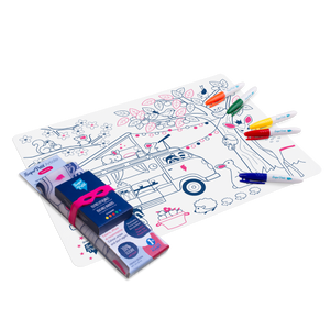 Coloriage réutilisable - Set en silicone DREAM VAN - JUIN