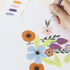 Number Painting Kit - Flowers by Art.iisan