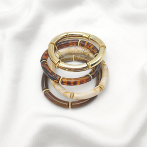 Bracelet SCARLETT: Jade / S/M = 19cm = diamètre 6 cm