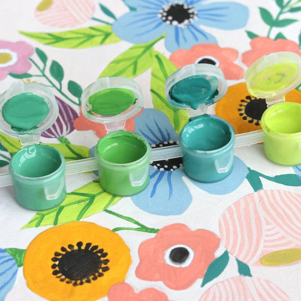 Number Painting Kit - Flowers by Art.iisan