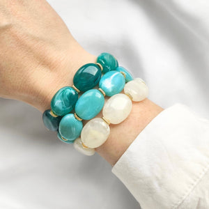 Bracelet JANE: Orange opaque / S/M = 18 cm