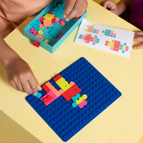 Silipop bleu – Mosaïques à clipser en silicone dès 3 ans