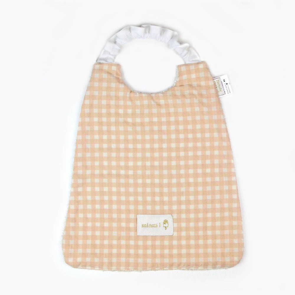 Grand bavoir élastiqué - Serviette petit enfant 2 - 6 ans: Abricot