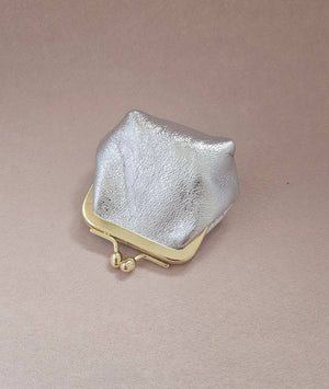Mini bourse cuir rétro: Mint