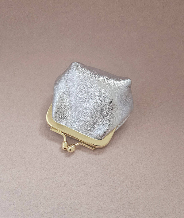 Mini bourse cuir rétro: Mint