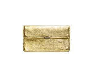 Porte monnaie cuir tout en un compact: Acier