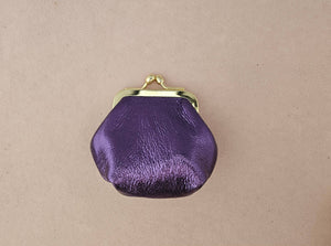 Mini bourse cuir rétro: Mint