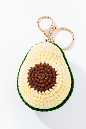 Grigri accessoires de sac Avocat en crochet 9cm PC041HZ: Vert / 100% POLYESTER