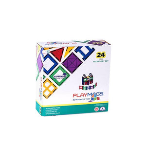 Playmags Ensemble de 24 pièces