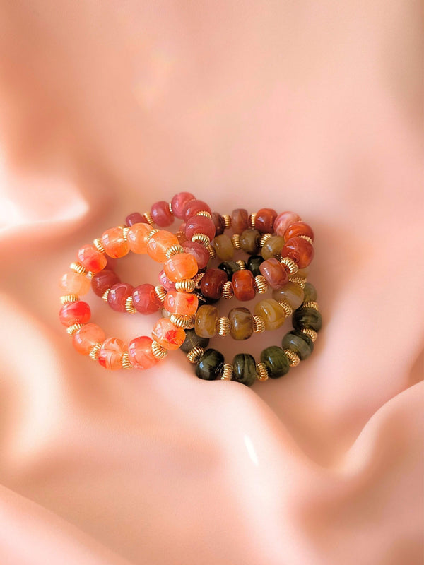 Bracelet GIGI: Rose indien / Fermoir