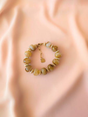 Bracelet GIGI: Ivoire / Fermoir