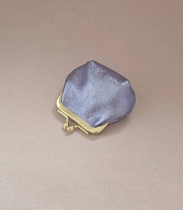 Mini bourse cuir rétro: Mint
